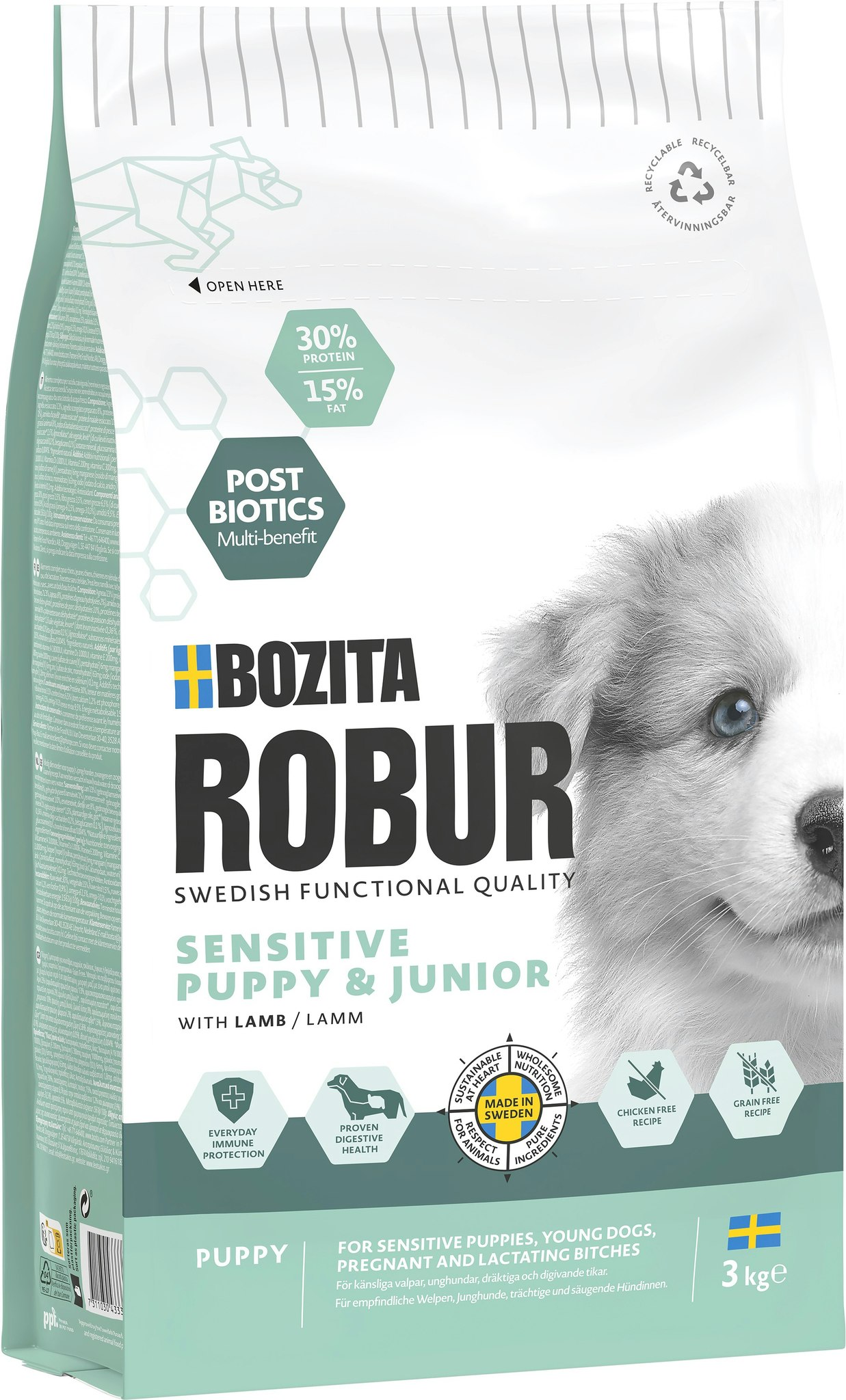 Bozita Robur Sensitive Grain Free Puppy Hundfoder 12 kg