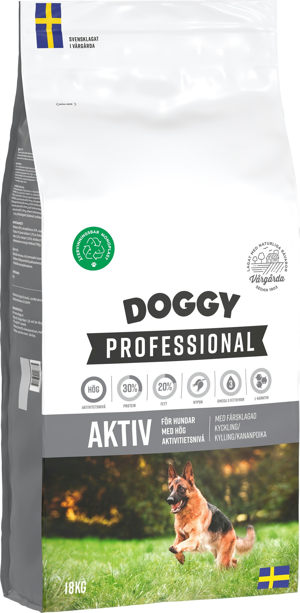 Doggy Professional Aktiv Hundfoder