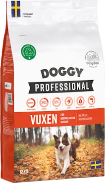 Doggy Professional Professional Vuxen Torrfoder för hund 12kg
