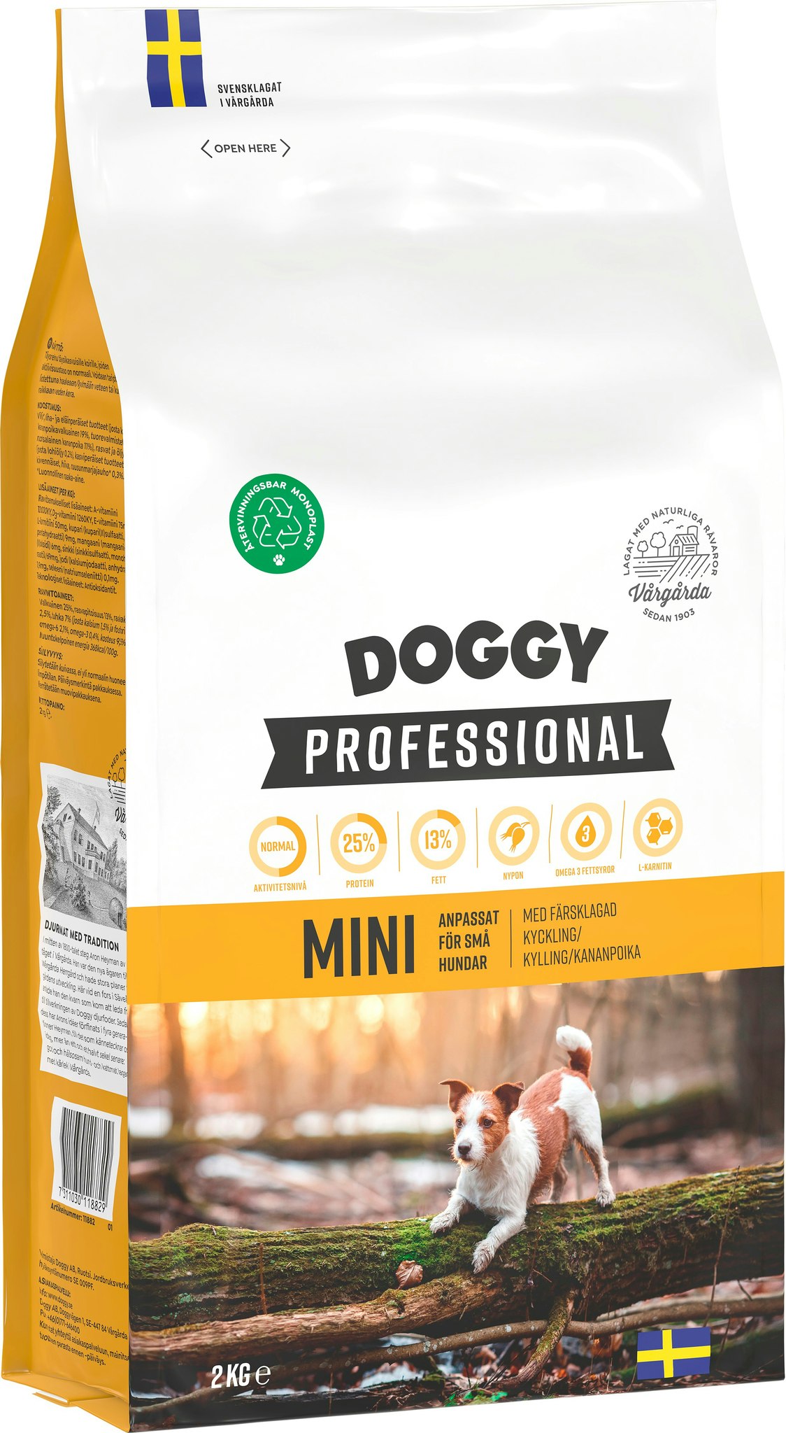 Doggy Professional Mini Hundfoder 2kg