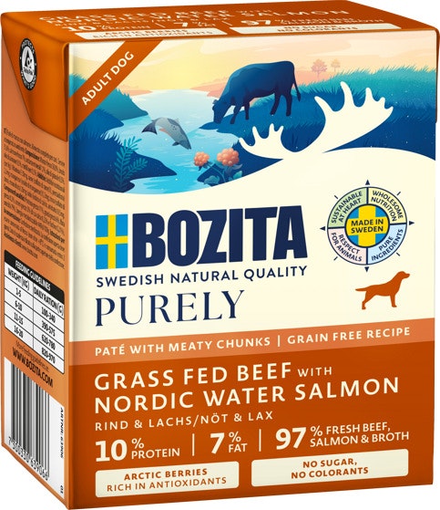 Bozita Purely Dog Paté Salmon Våtfoder 370g