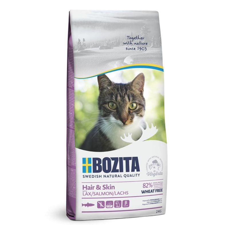 Bozita Hair & Skin Wheat Free Salmon Kattmat 2kg