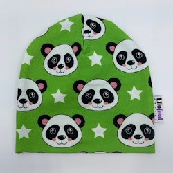 Grön panda mössa