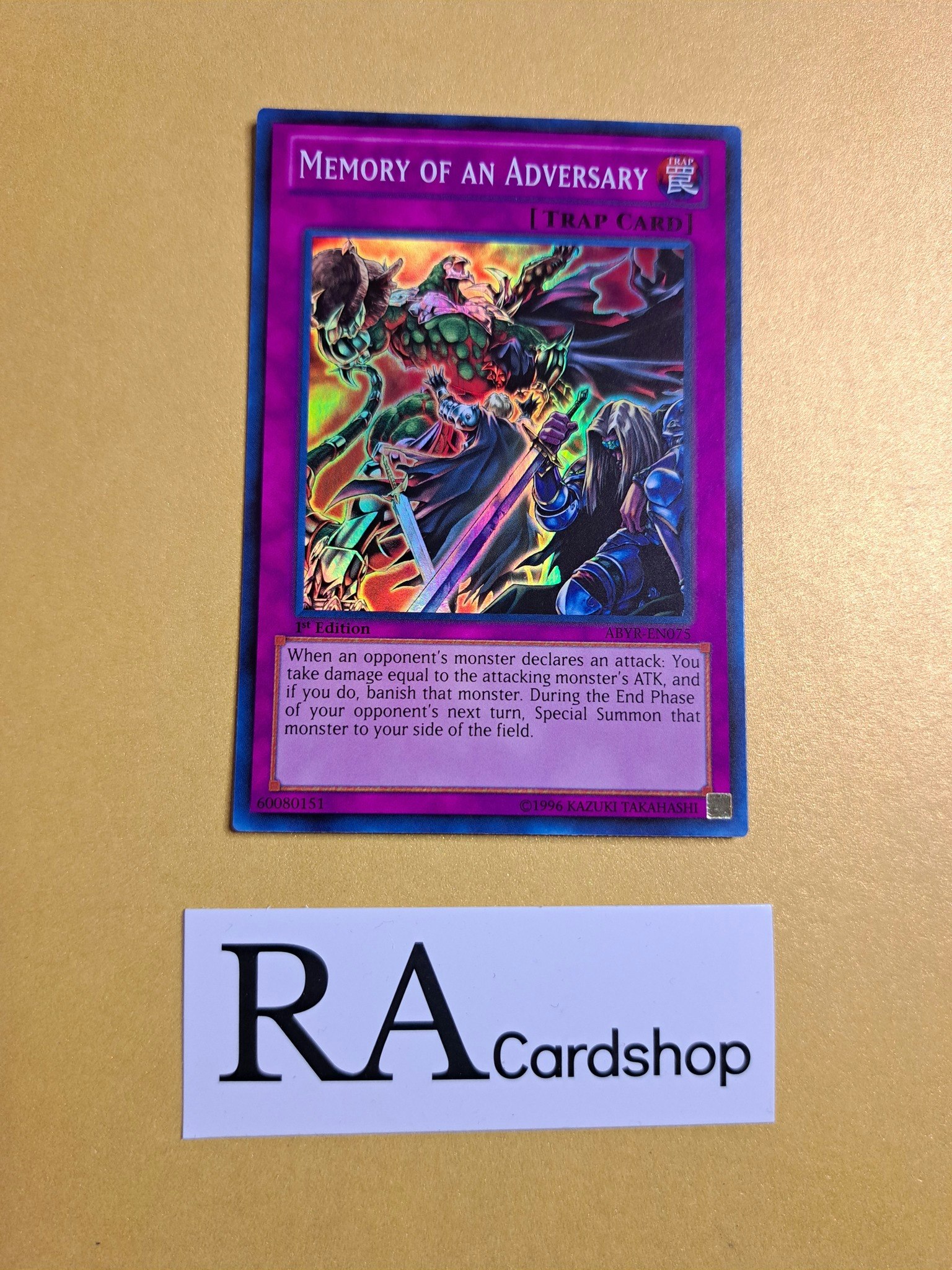 Memory of an Adversary EN075 1st EDITION Abyss Rising ABYR Yu-Gi-Oh