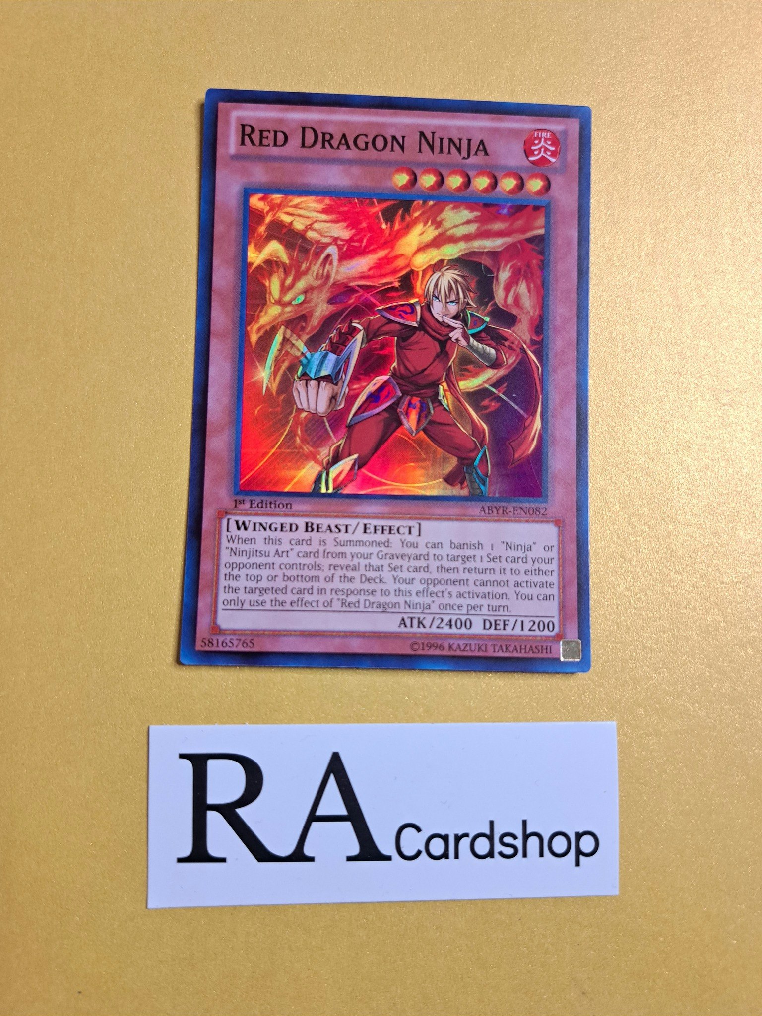 Red Dragon Ninja EN082 1st EDITION Abyss Rising ABYR Yu-Gi-Oh
