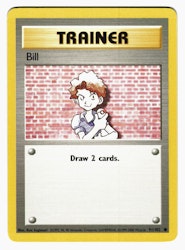 Bill Common 91/102 Base Set Pokemon (1)