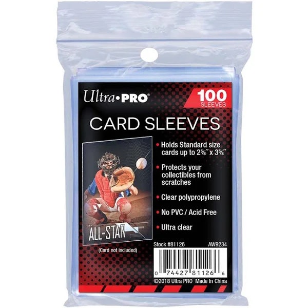 Ultra Pro Card Sleeves 100 Pack (Penny Sleeves)