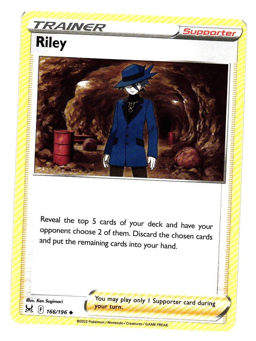 Riley Uncommon 166/196 Lost Origin Pokemon