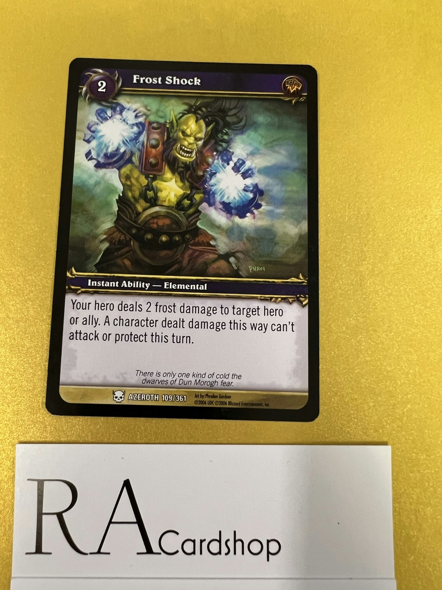 Frost Shock 109/361 Heroes of Azeroth World of Warcraft TCG