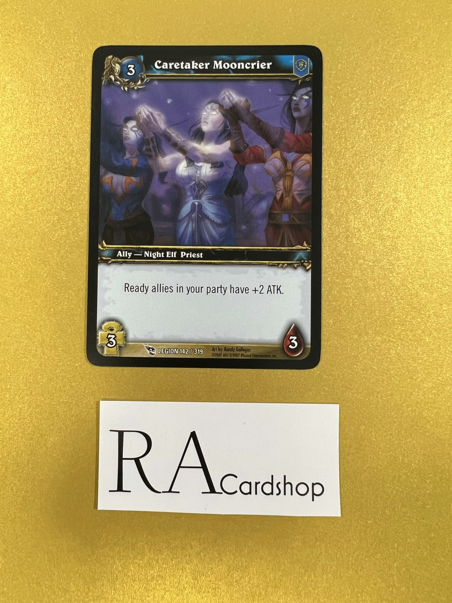 Cartaker Mooncrier 142/319 March of the Legion World of Warcraft TCG