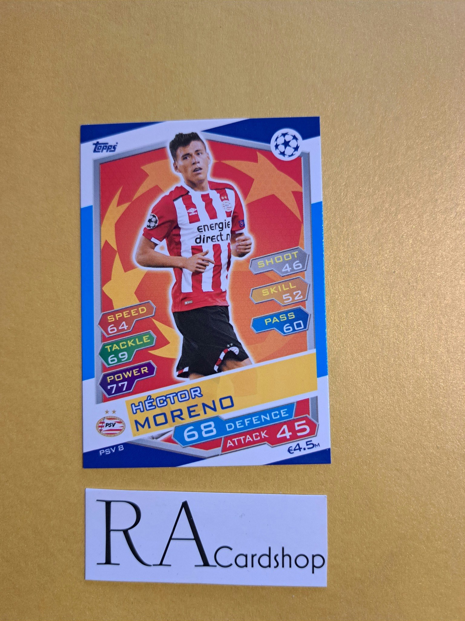 Hector Moreno PSV 8 Match Attax UEFA Champions Leauge