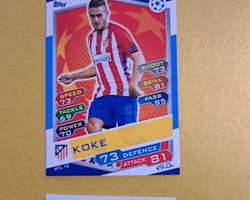 Koke ATL 12 Match Attax UEFA Champions Leauge