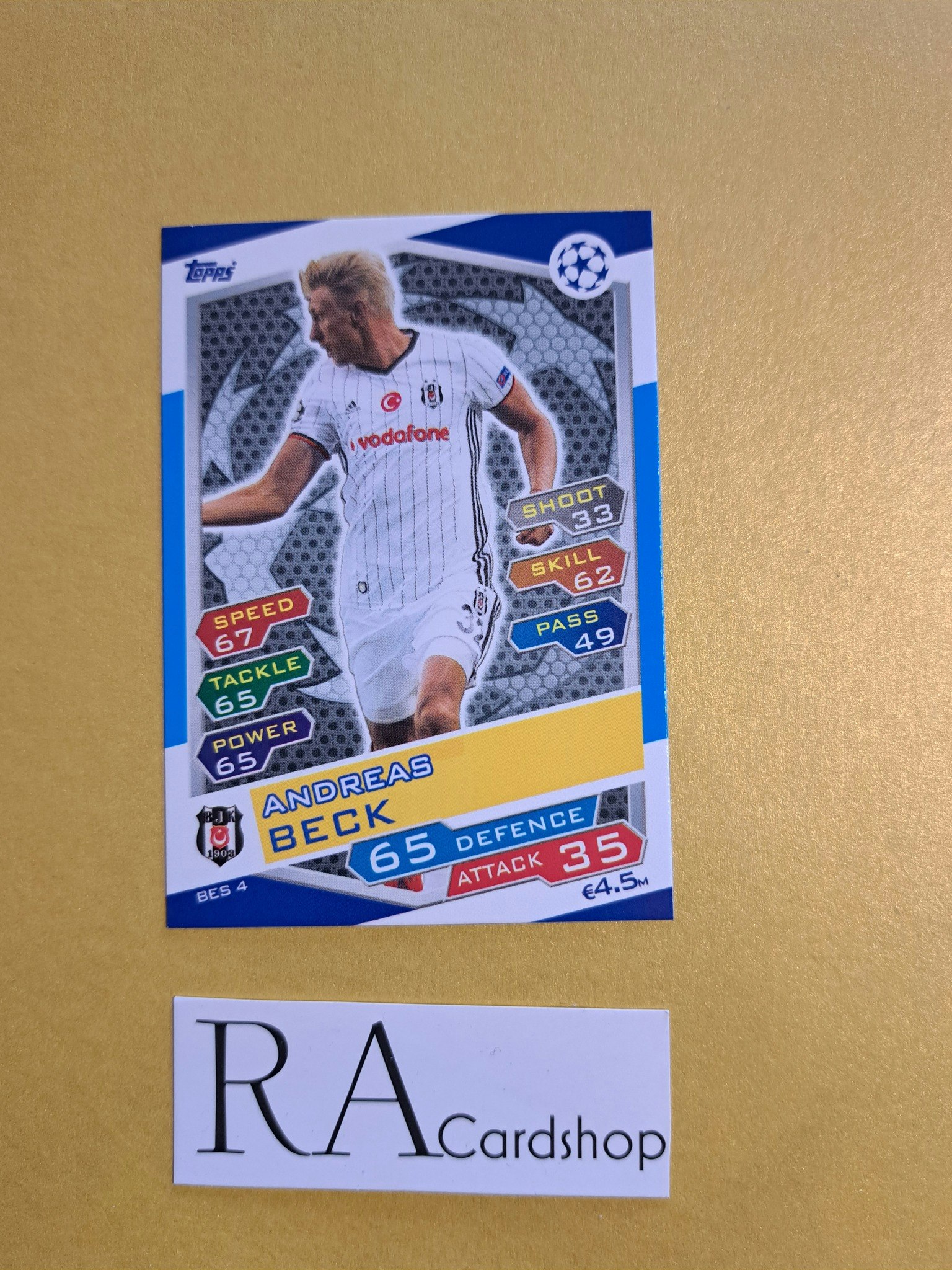 Andreas Beck BES 4 Match Attax UEFA Champions Leauge