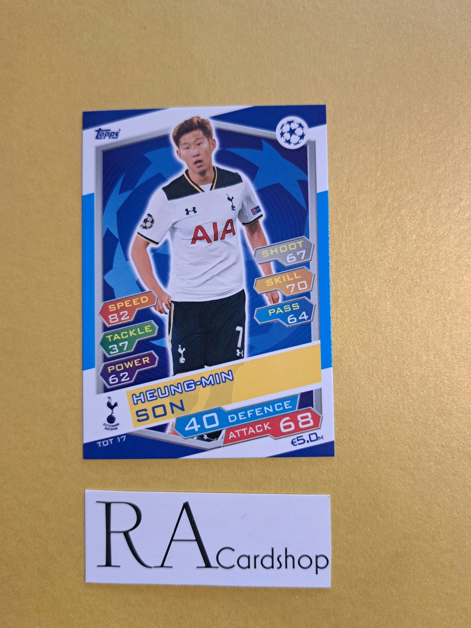 Heung-Min Son TOT 17 Match Attax UEFA Champions Leauge