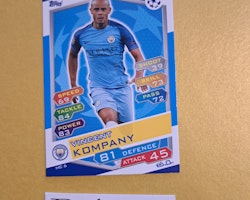 Vincent Kompany MC 6 Match Attax UEFA Champions Leauge