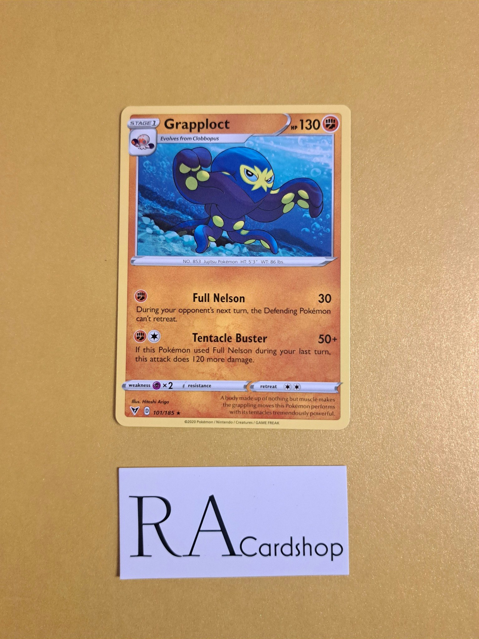 Grapploct Rare 101/185 Vivid Voltage Pokemon