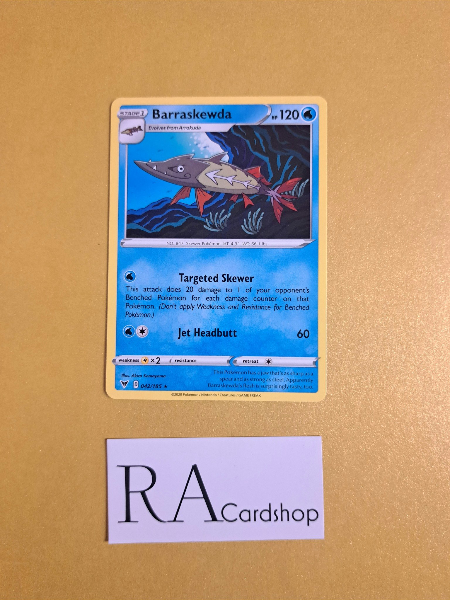 Barraskewda Rare 042/185 Vivid Voltage Pokemon