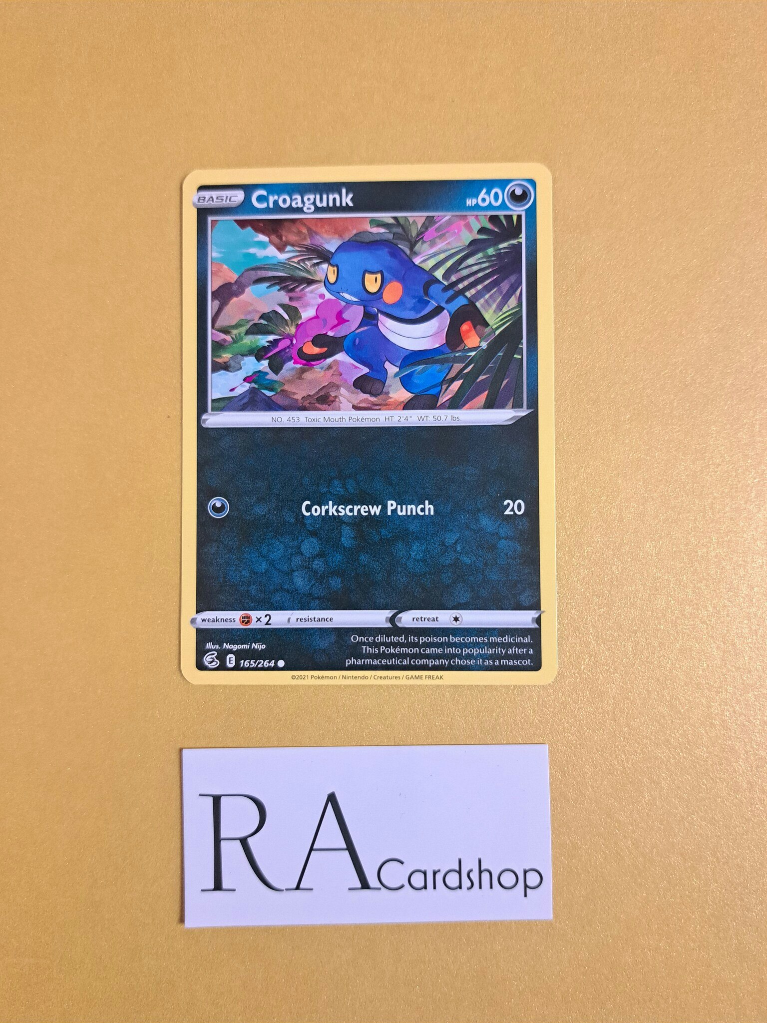 Croagunk Common 165/264 Fusion Strike Pokemon