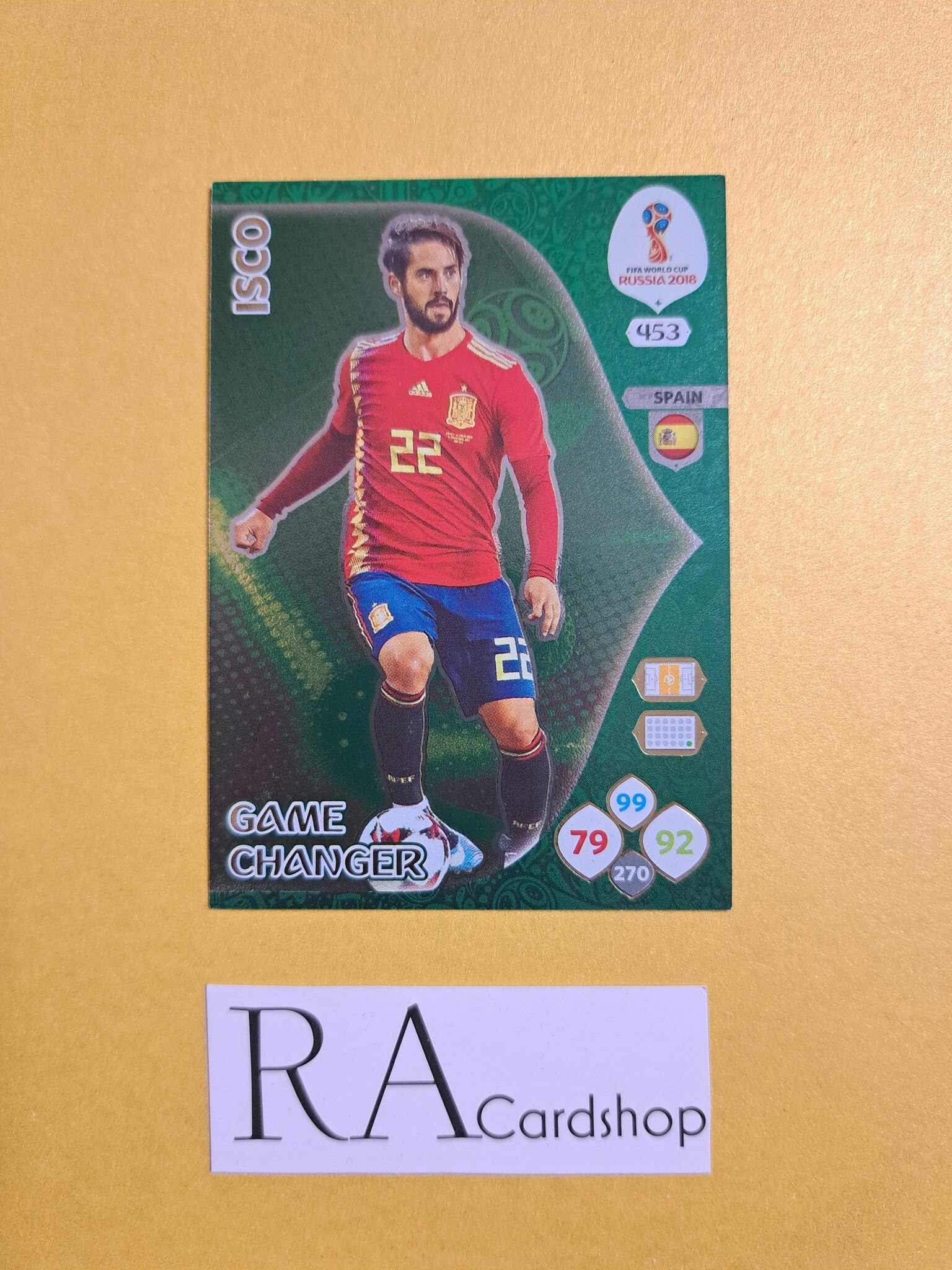 Isco Game Changer #453 Adrenalyn XL FIFA World Cup Russia