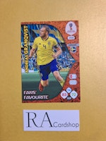 Andreas Granqvist Fans Favourite #398 Adrenalyn XL FIFA World Cup Russia