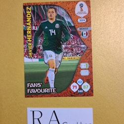 Javier Hernandez (1) Fans Favourite #384 Adrenalyn XL FIFA World Cup Russia