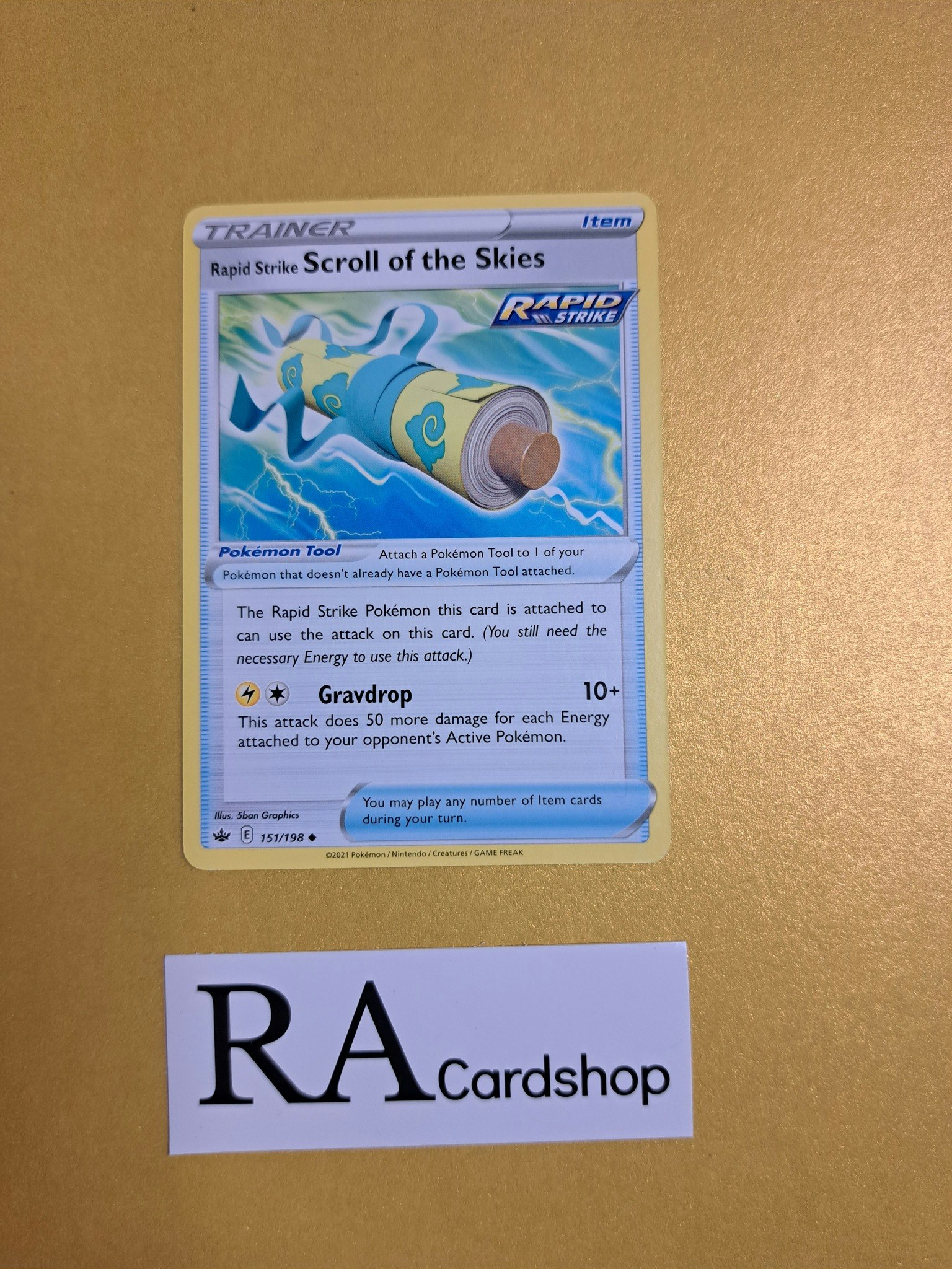 Rapid Strike Scroll of the Skies Uncommon 151/198 Chilling Reign Pokemon