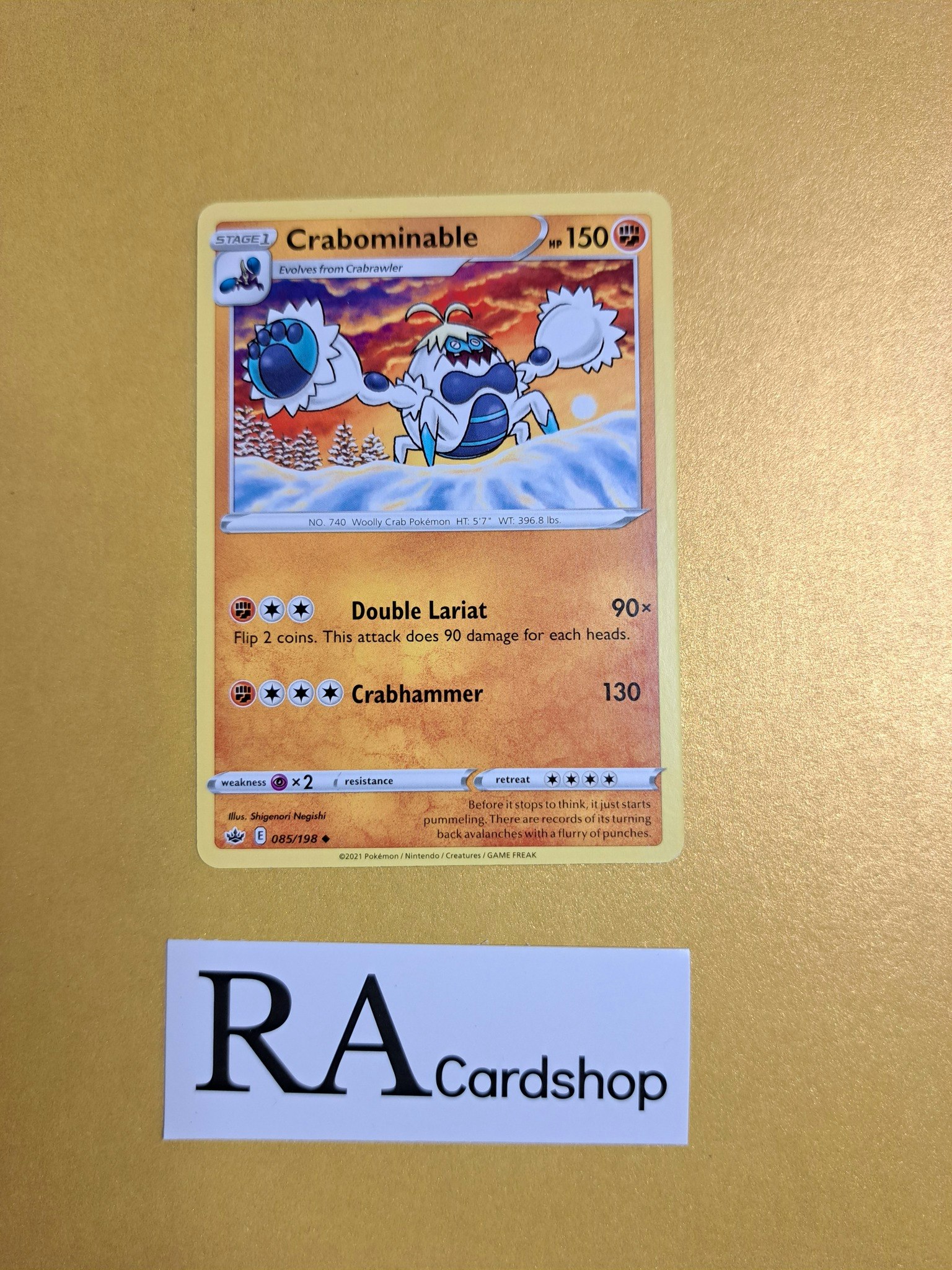 Crabominable Uncommon 085/198 Chilling Reign Pokemon