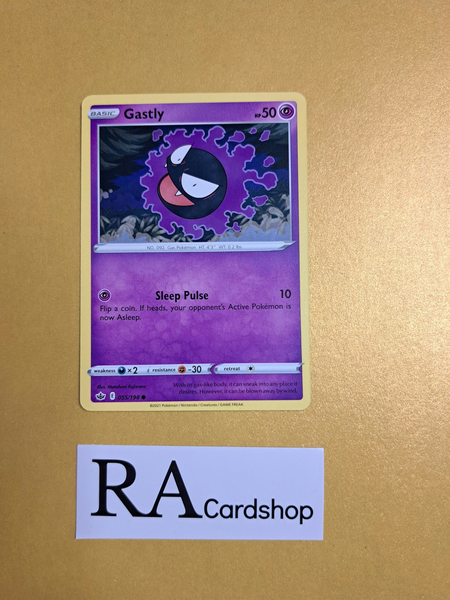 Gastly Common 055/198 Chilling Reign Pokemon