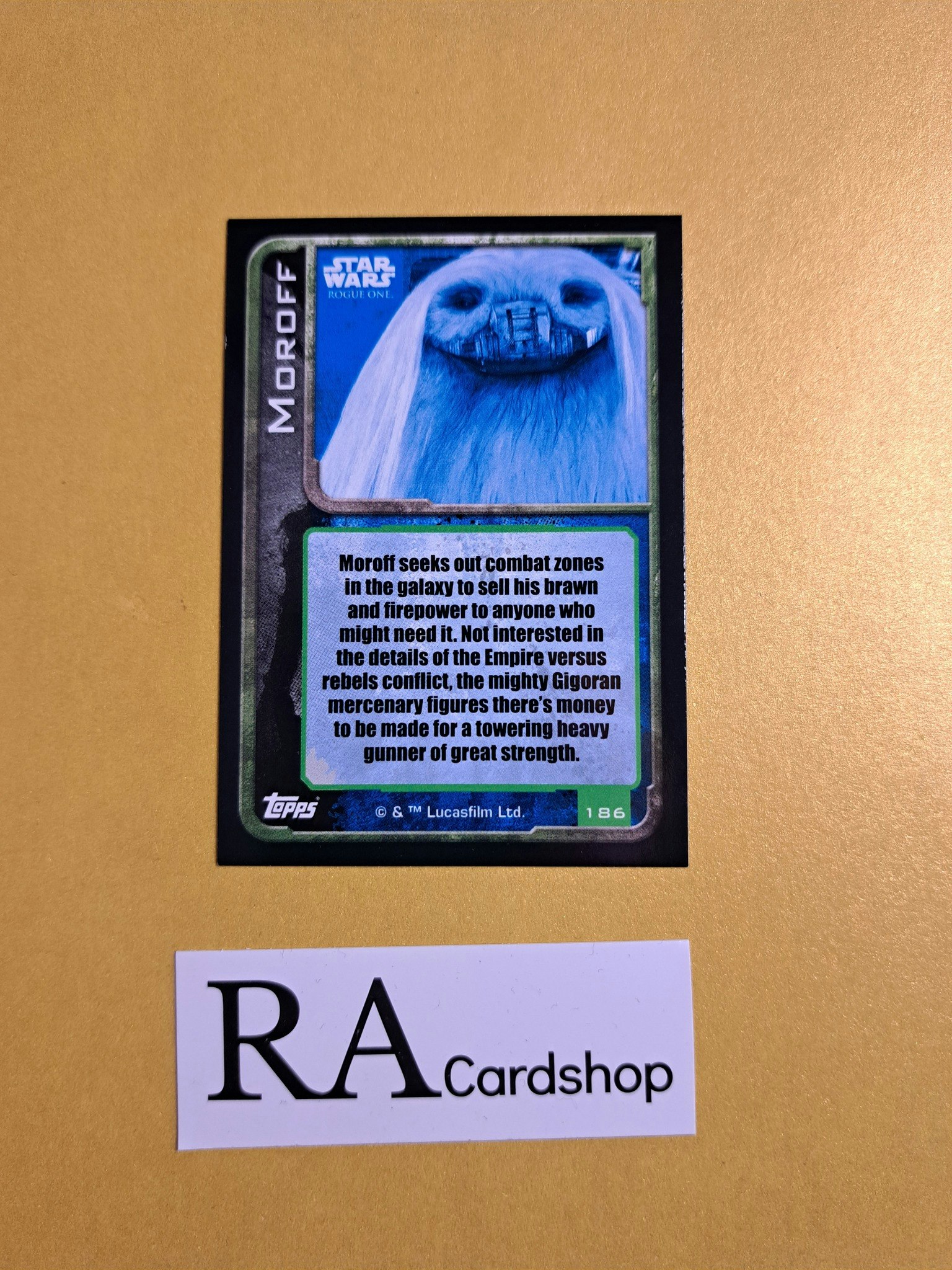 Moroff Foil #186 Rogue One Topps Star Wars