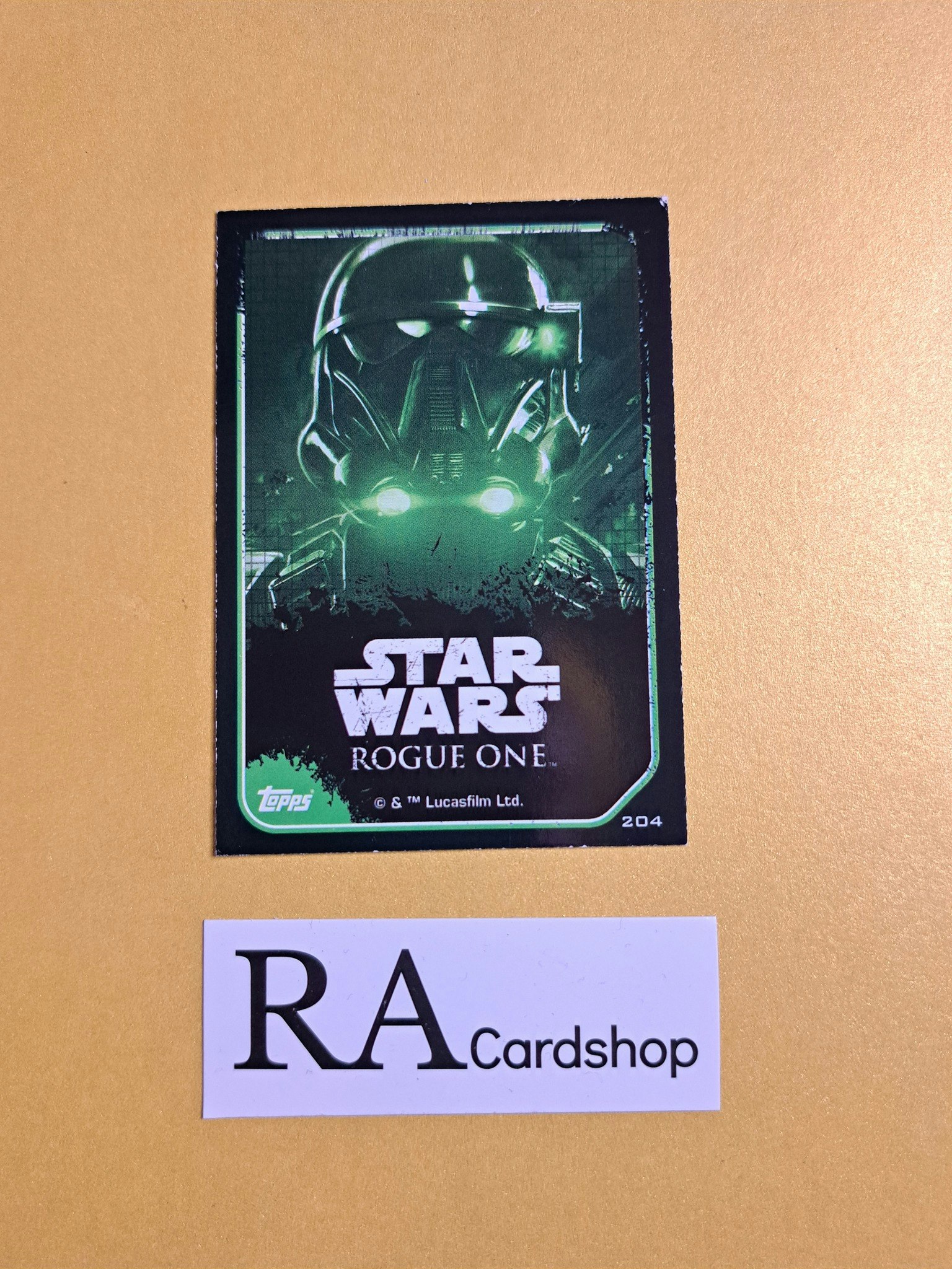 Death Trooper Sticker Card #204 Rogue One Topps Star Wars