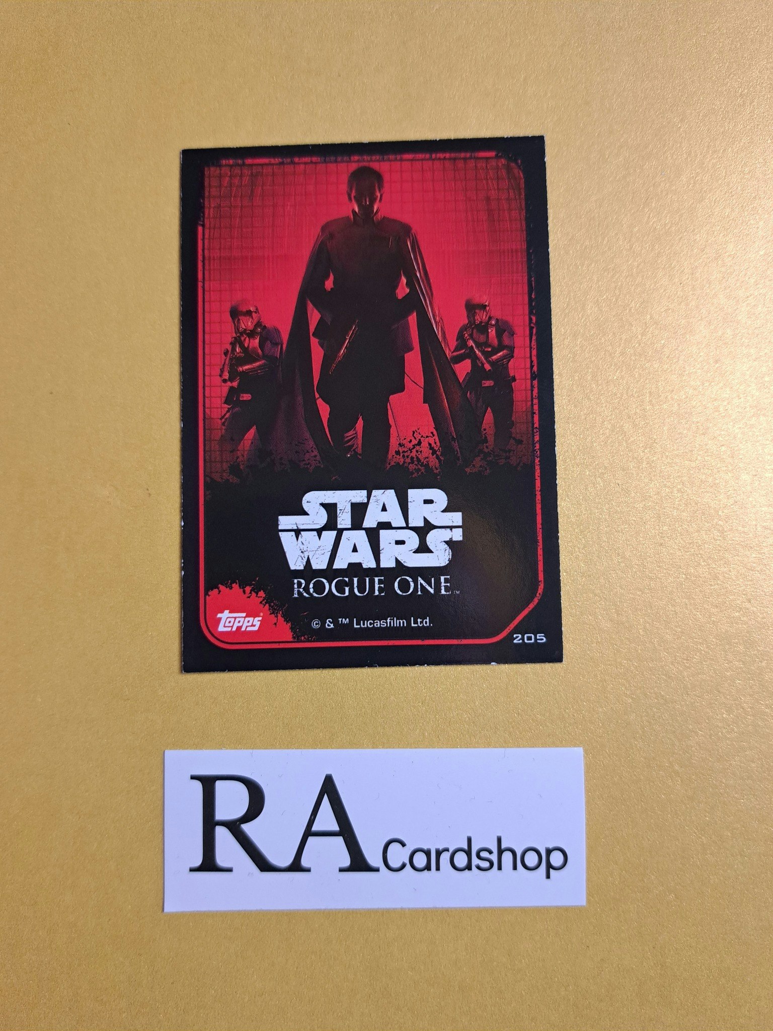 Director Krennic Sticker Card #205 Rogue One Topps Star Wars