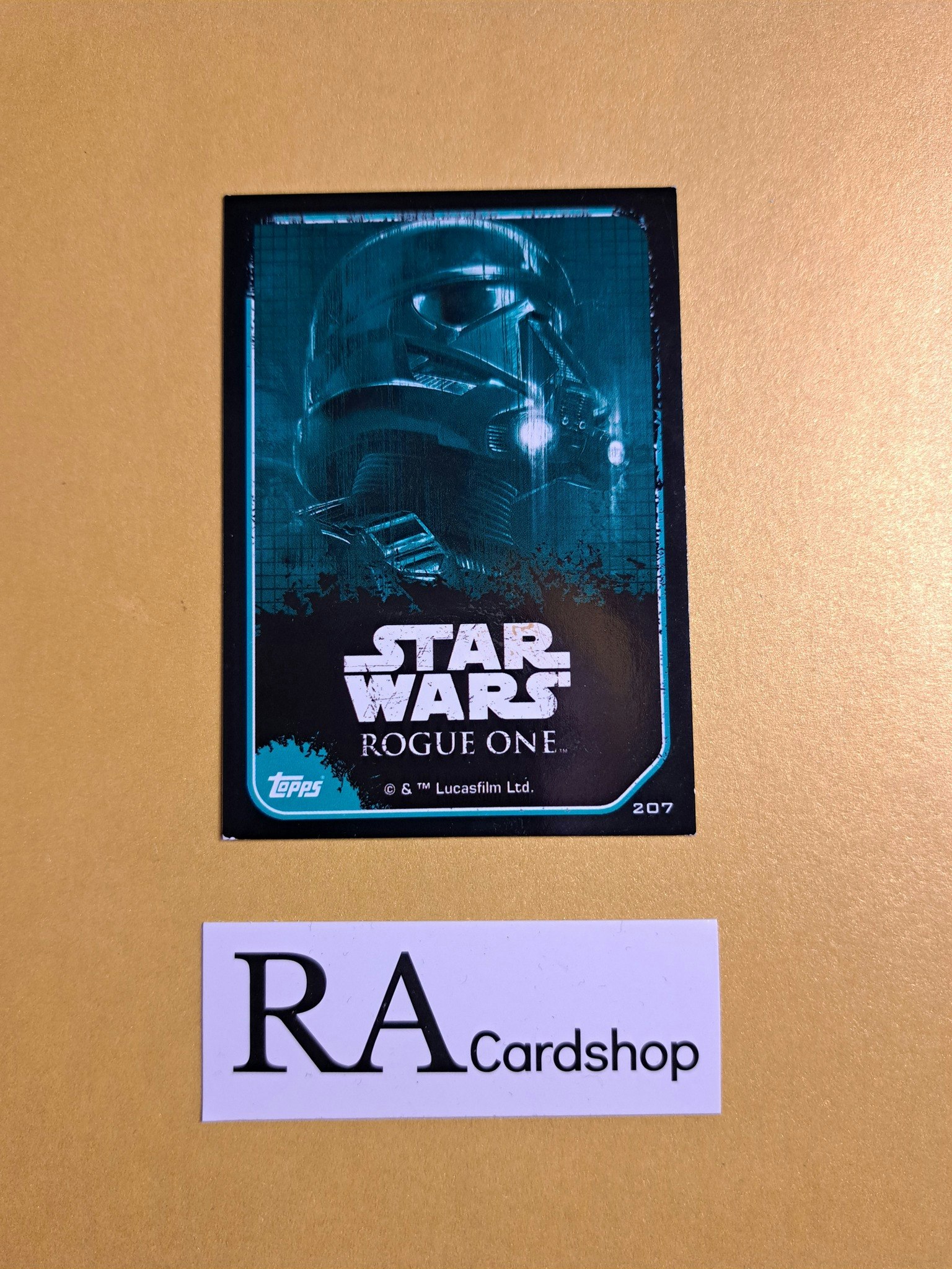 TIE Fighter Pilot Sticker Card #207 Rogue One Topps Star Wars