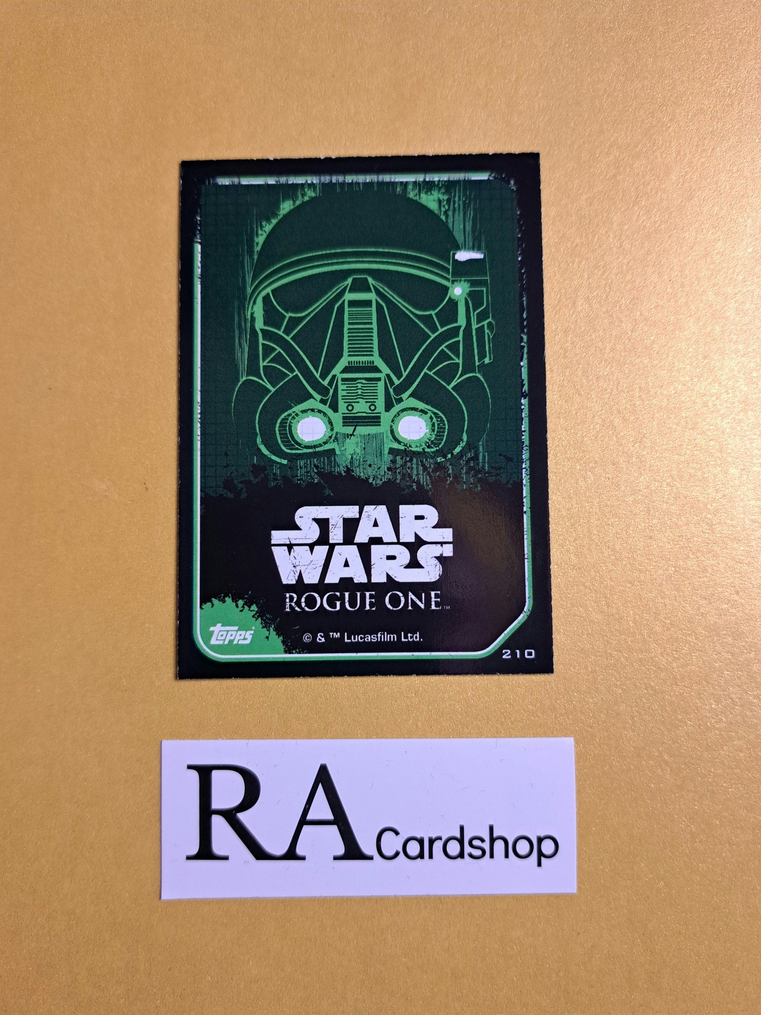 Death Trooper Sticker Card #210 Rogue One Topps Star Wars