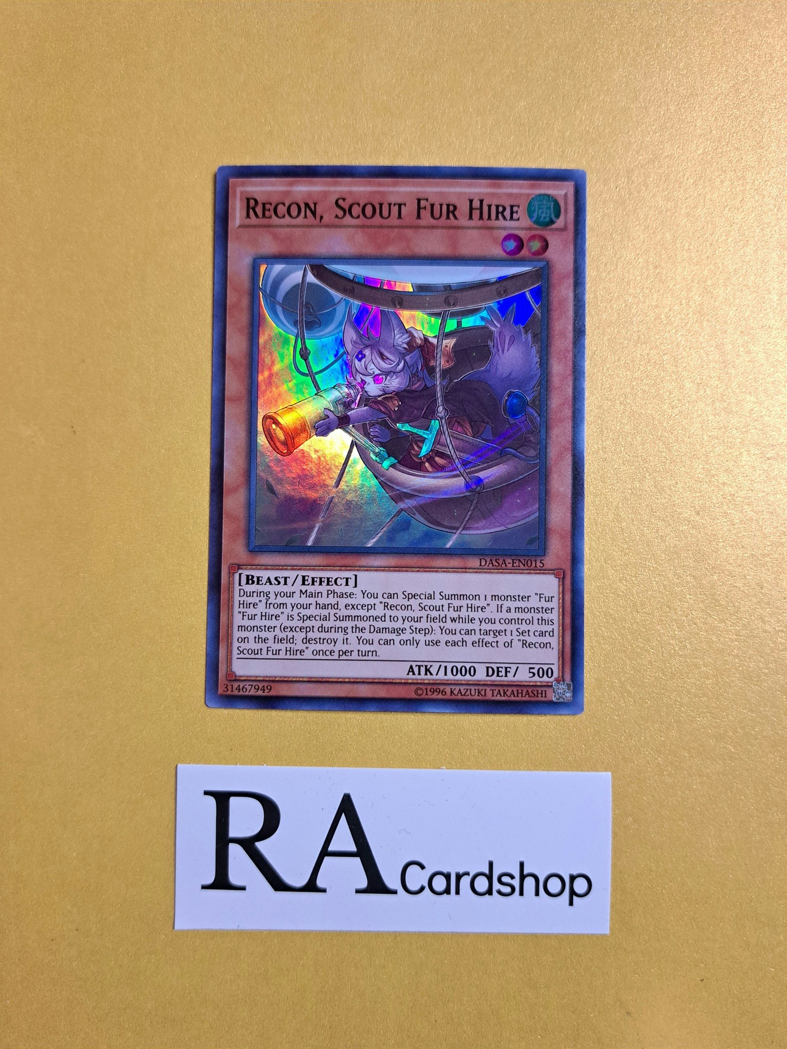 Recon Scout Fur Hire EN015 Dark Saviors DASA Yu-Gi-Oh