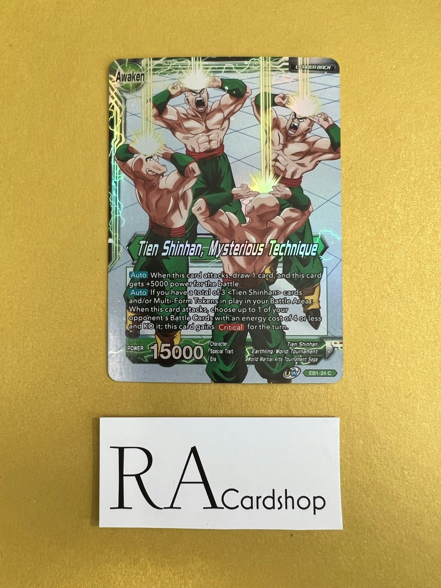 Tien Shinhan, Mysterious Techniquw EB1-24 Common Reverse Holo Dragon Ball Battle Evolution