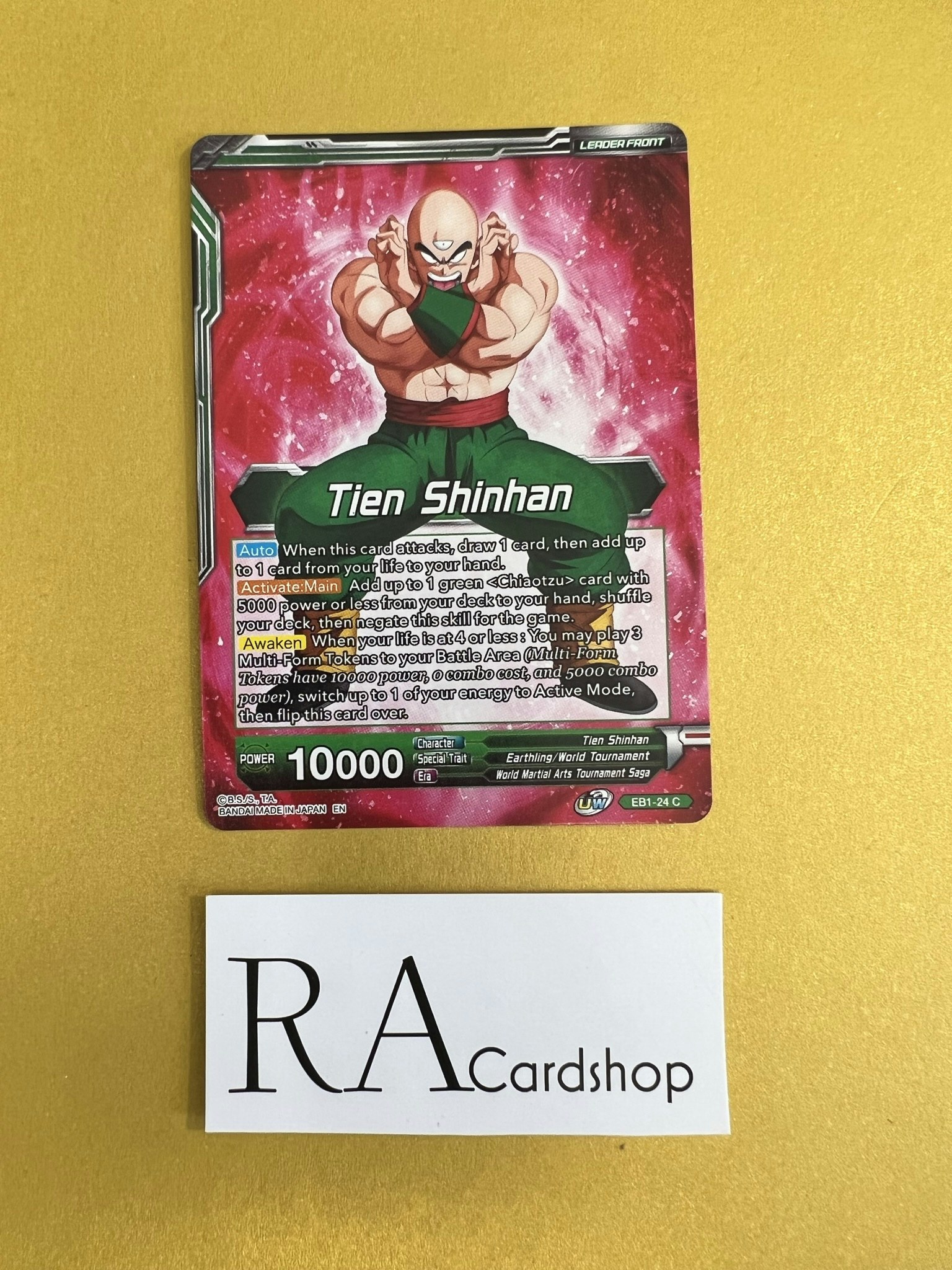 Tien Shinhan, Mysterious Techniquw EB1-24 Common Reverse Holo Dragon Ball Battle Evolution