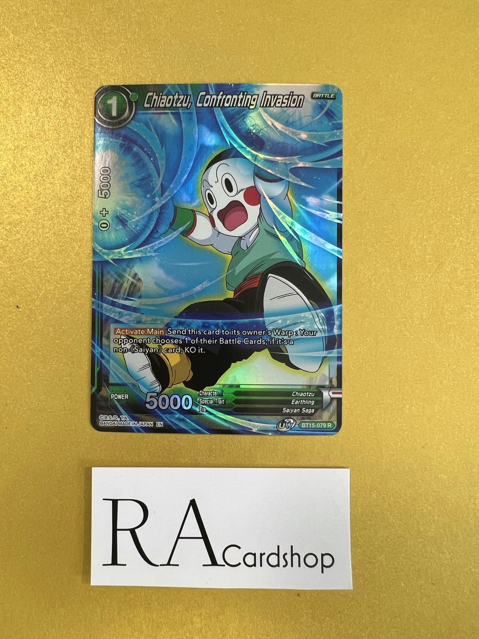 Chiaotzu, Confronting Invasion BT15-079 Rare Reverse Holo Saiyan Showdown Dragon Ball