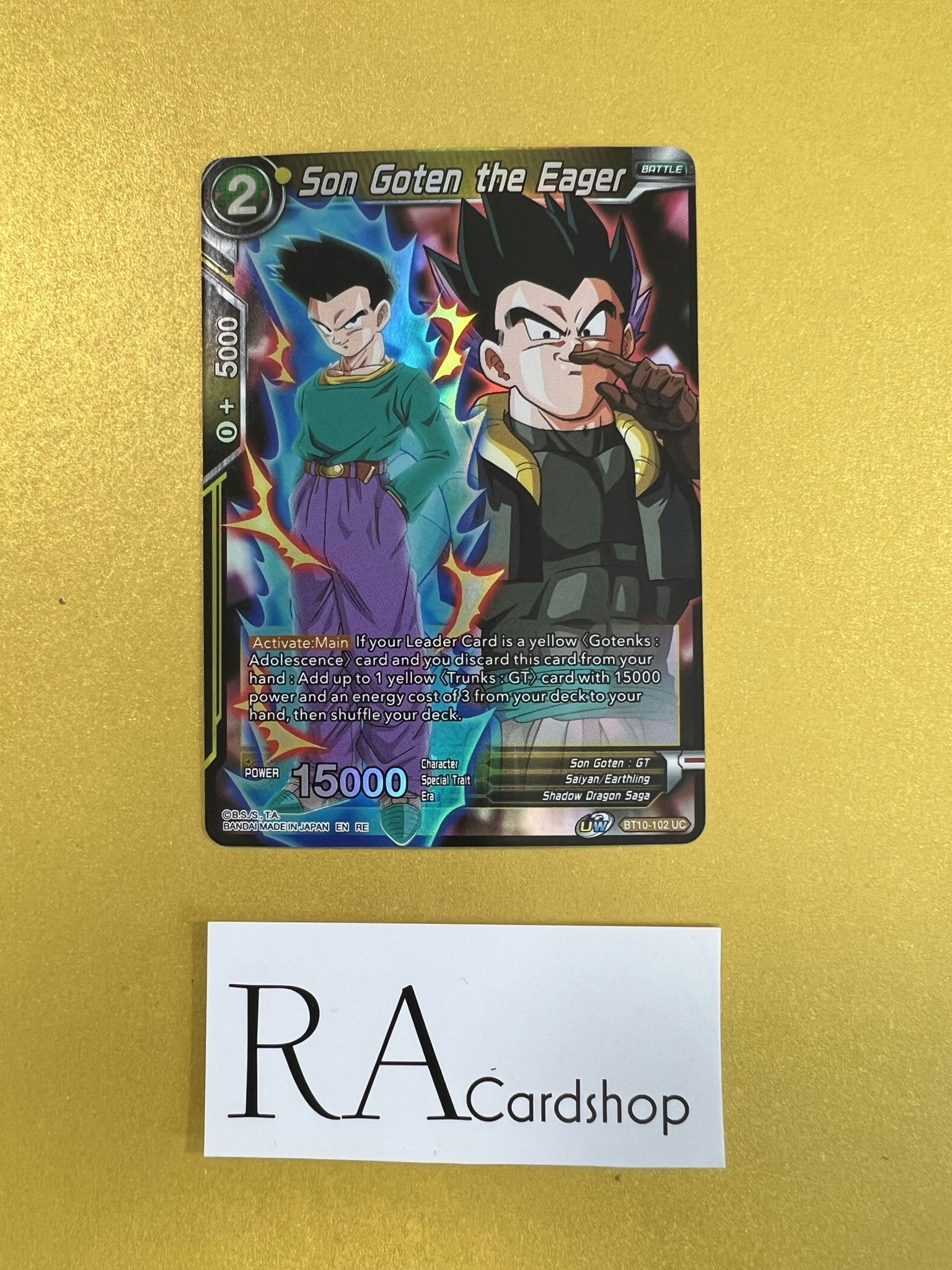 Son Goten, the Eager BT10-102 Uncommon Reverse Holo Rise of the Unison Warrior Dragon Ball