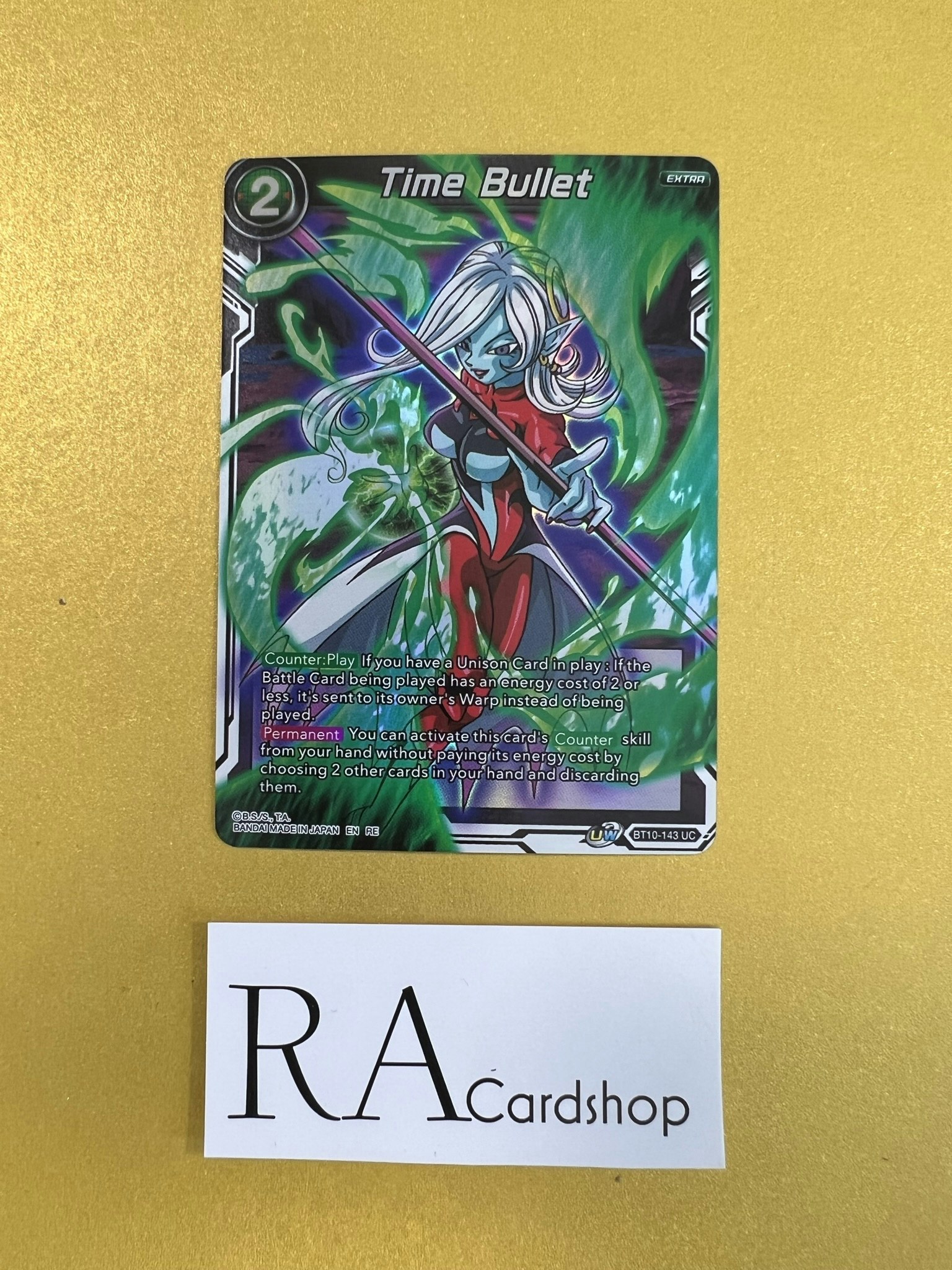 Time Bullet BT10-143 Uncommon Reverse Holo Rise of the Unison Warrior Dragon Ball