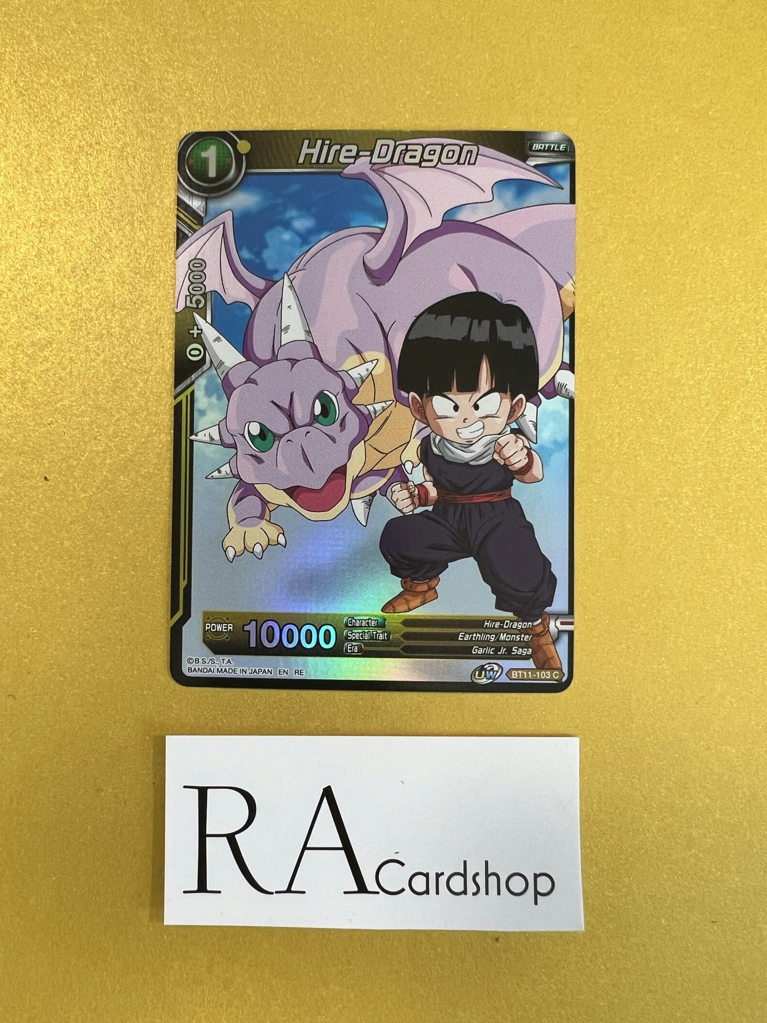 Hire-Dragon BT11-103 Common Reverse Holo Vermilion Bloodline Dragon Ball