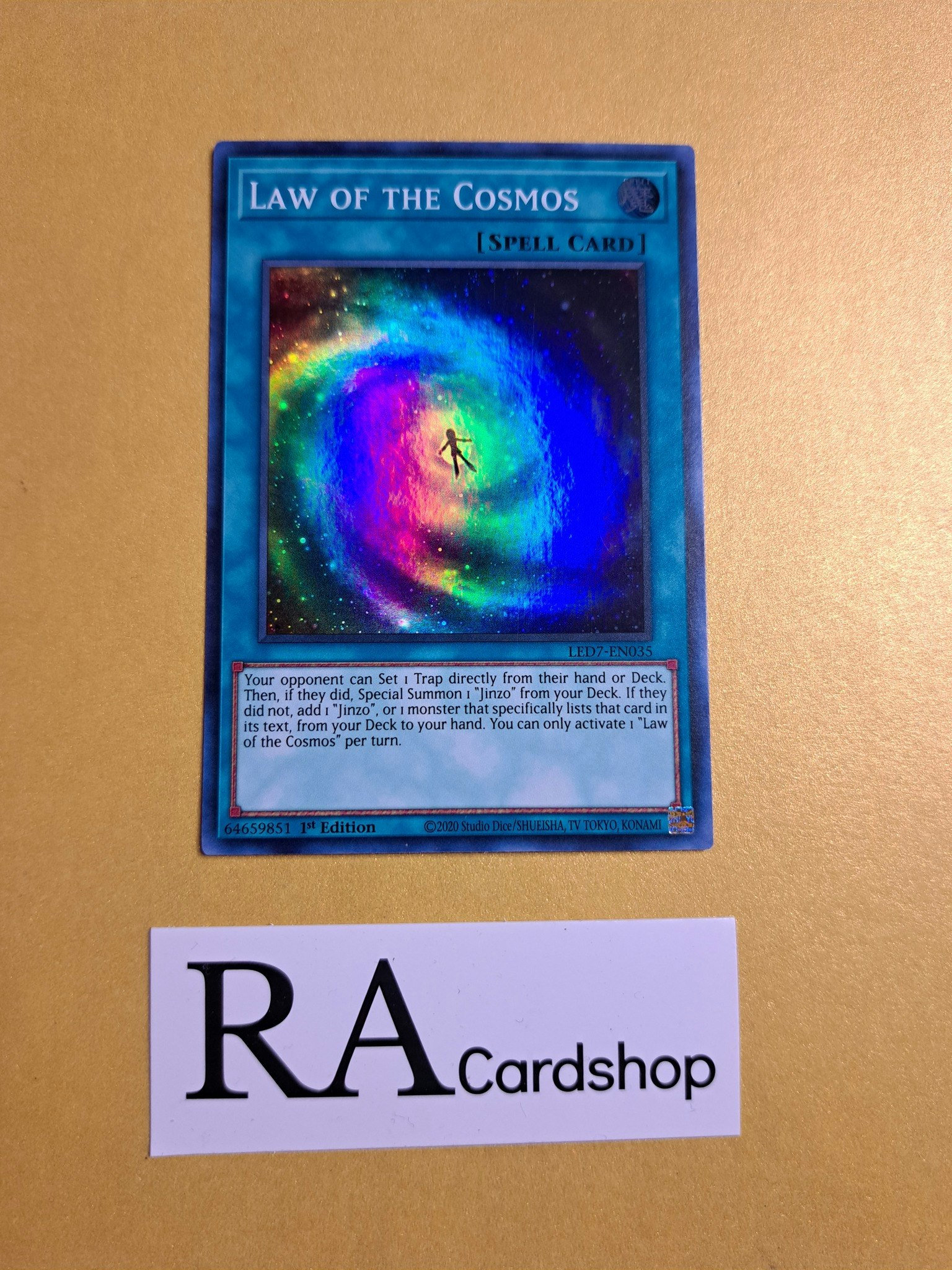Law of the Cosmos 1st EDITION EN035 Legendary Duelists: Rage of Ra LED7 Yu-Gi-Oh