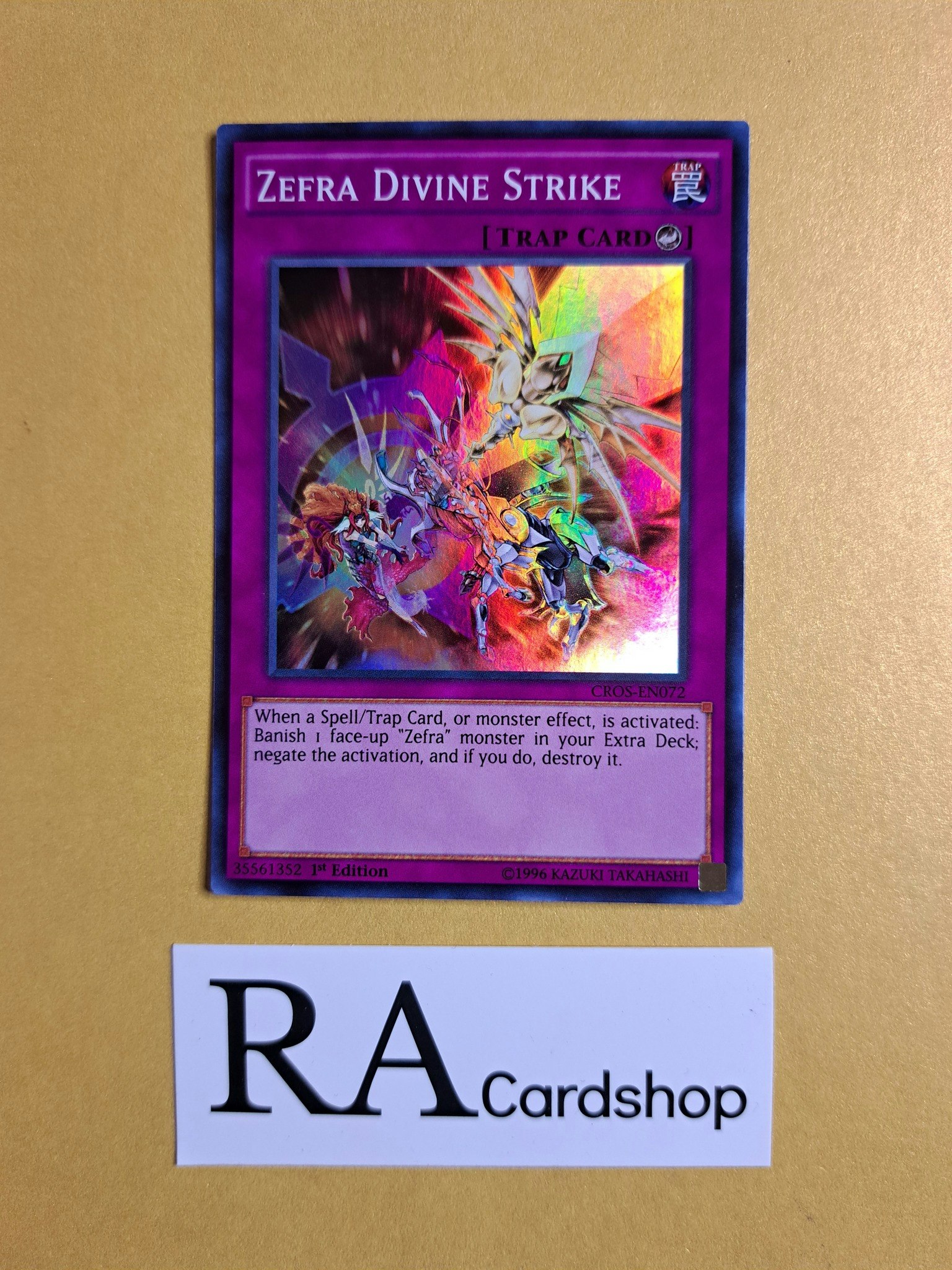 Zefra Divine Strike 1st EDITION EN072 Crossed Souls CROS Yu-Gi-Oh