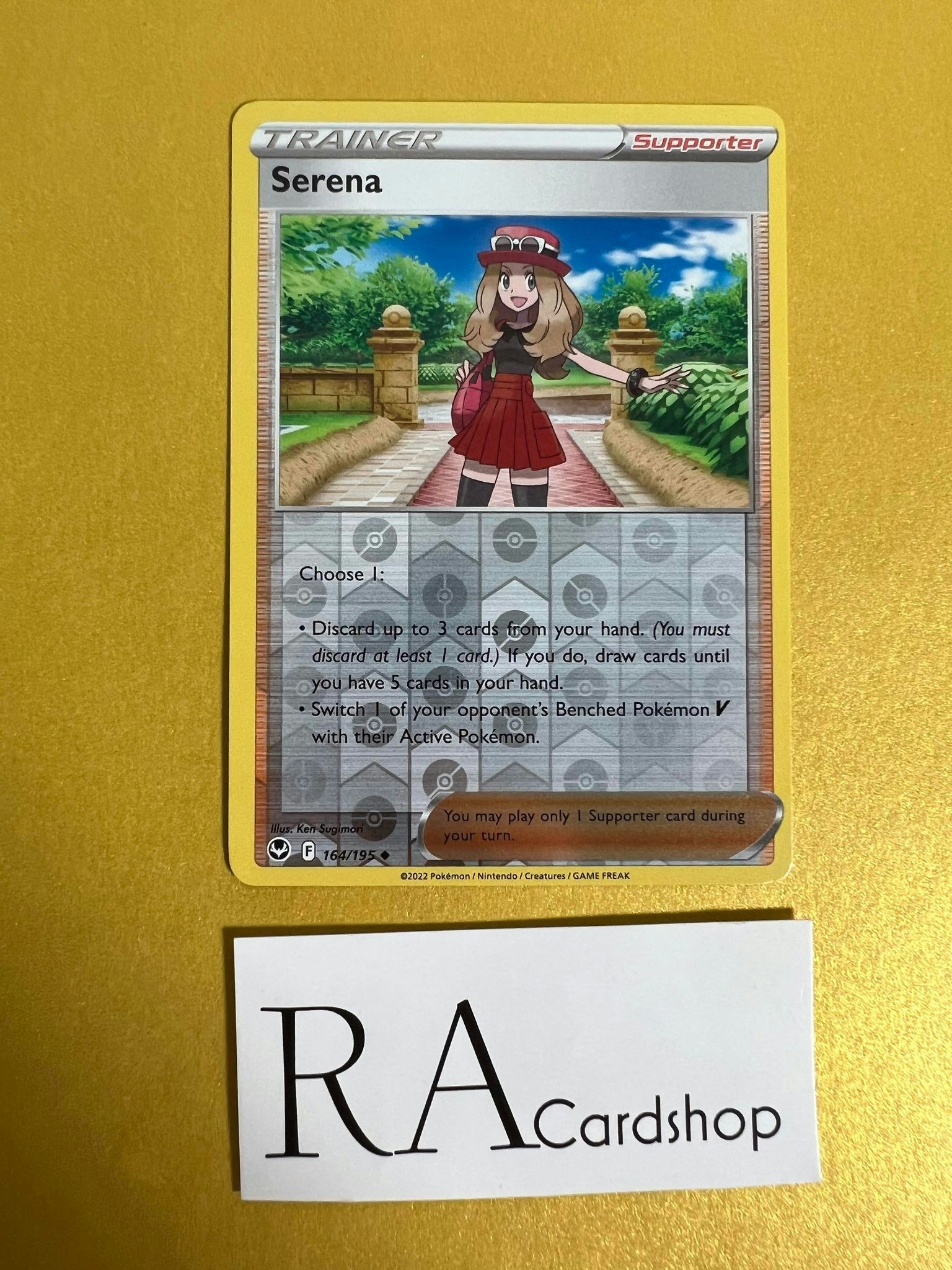 Serena Reverse Holo Uncommon 164/195 Silver Tempest Pokemon