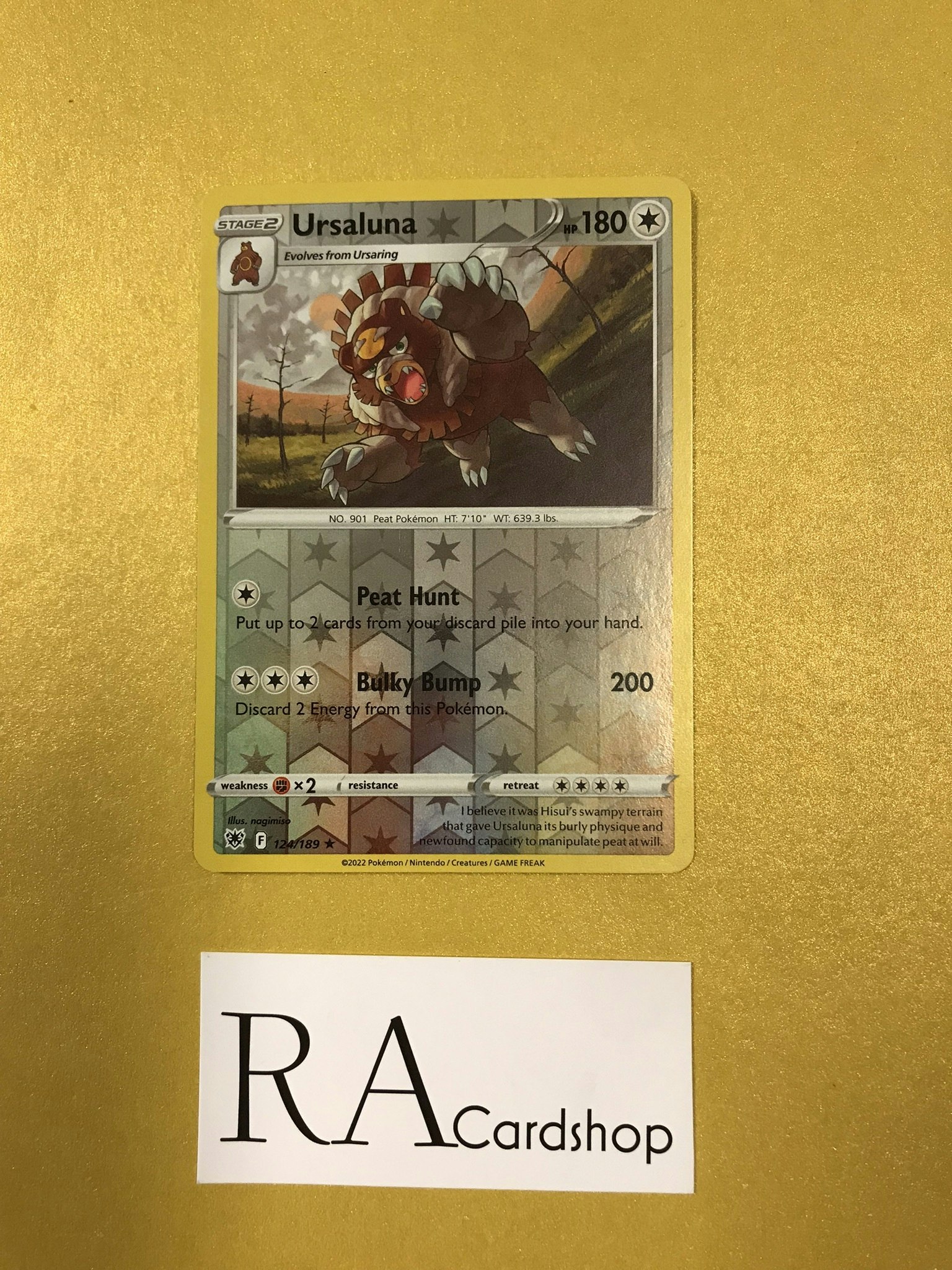 Ursaluna Reverse Holo Rare 124/189 Astral Radiance Pokemon