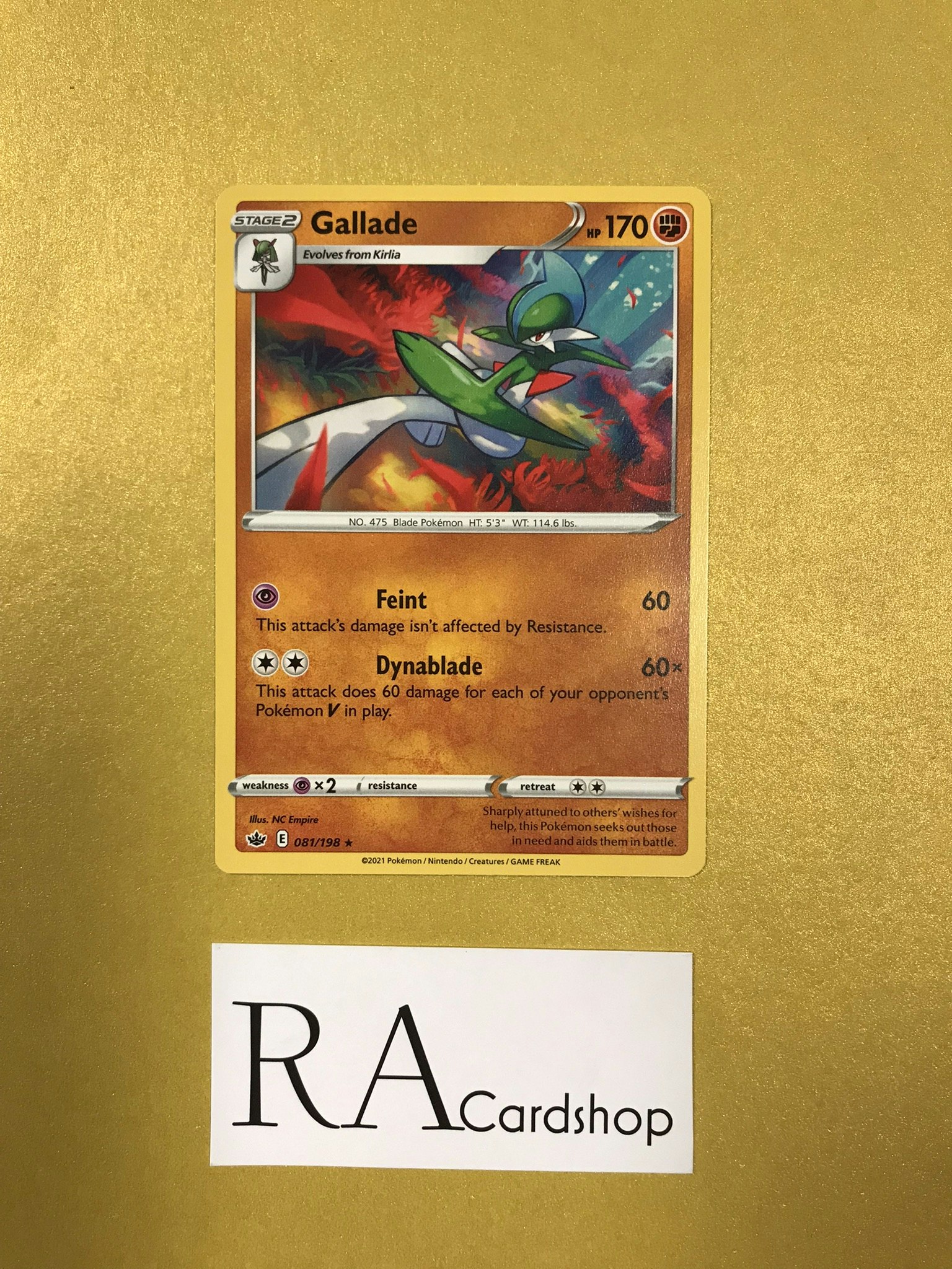 Gallade Rare 081/198 Chilling Reign Pokemon