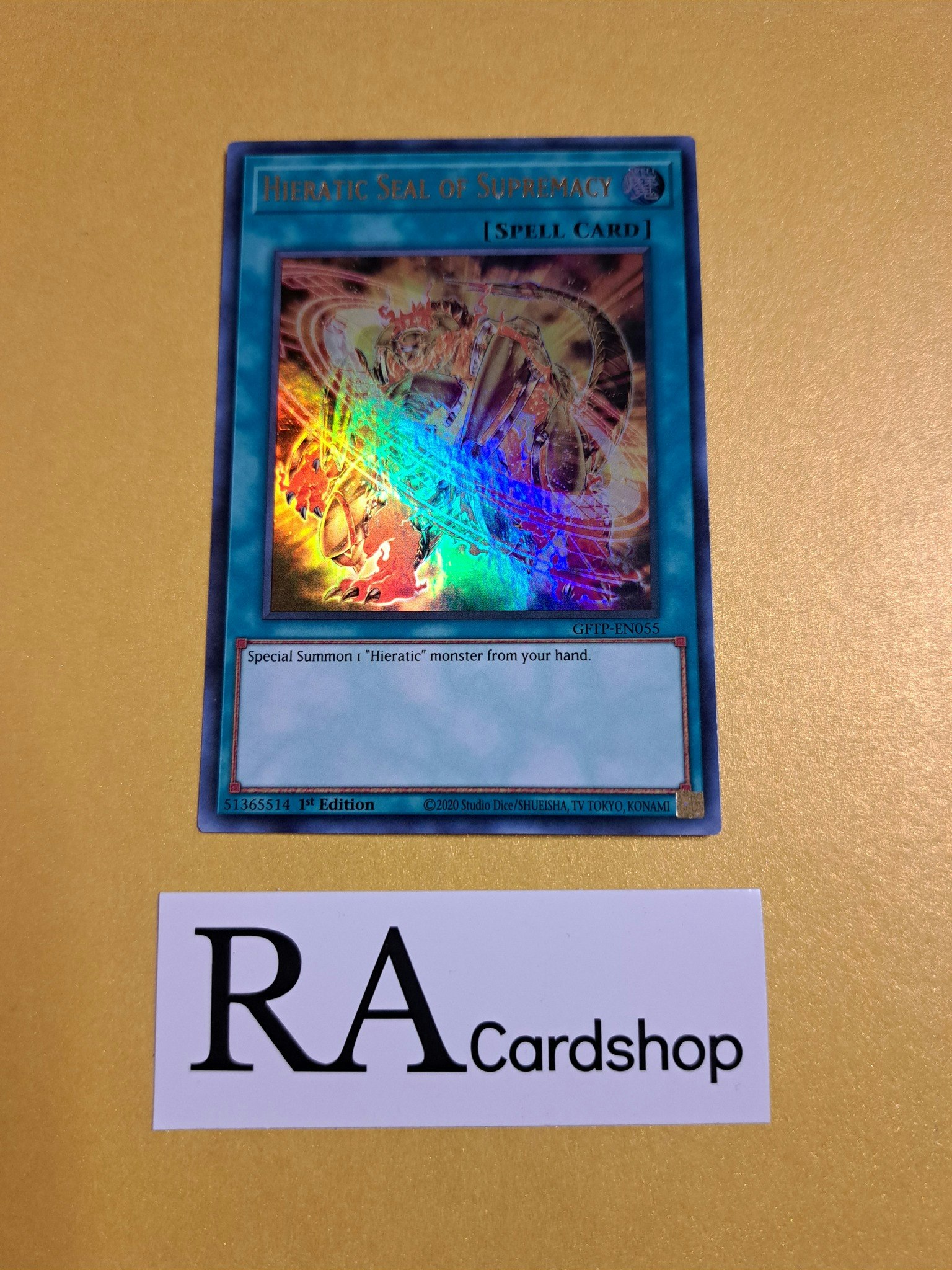 Hieratic Seal of Supremacy 1st Edition EN055 Ghosts From the Past GFTP Yu-Gi-Oh