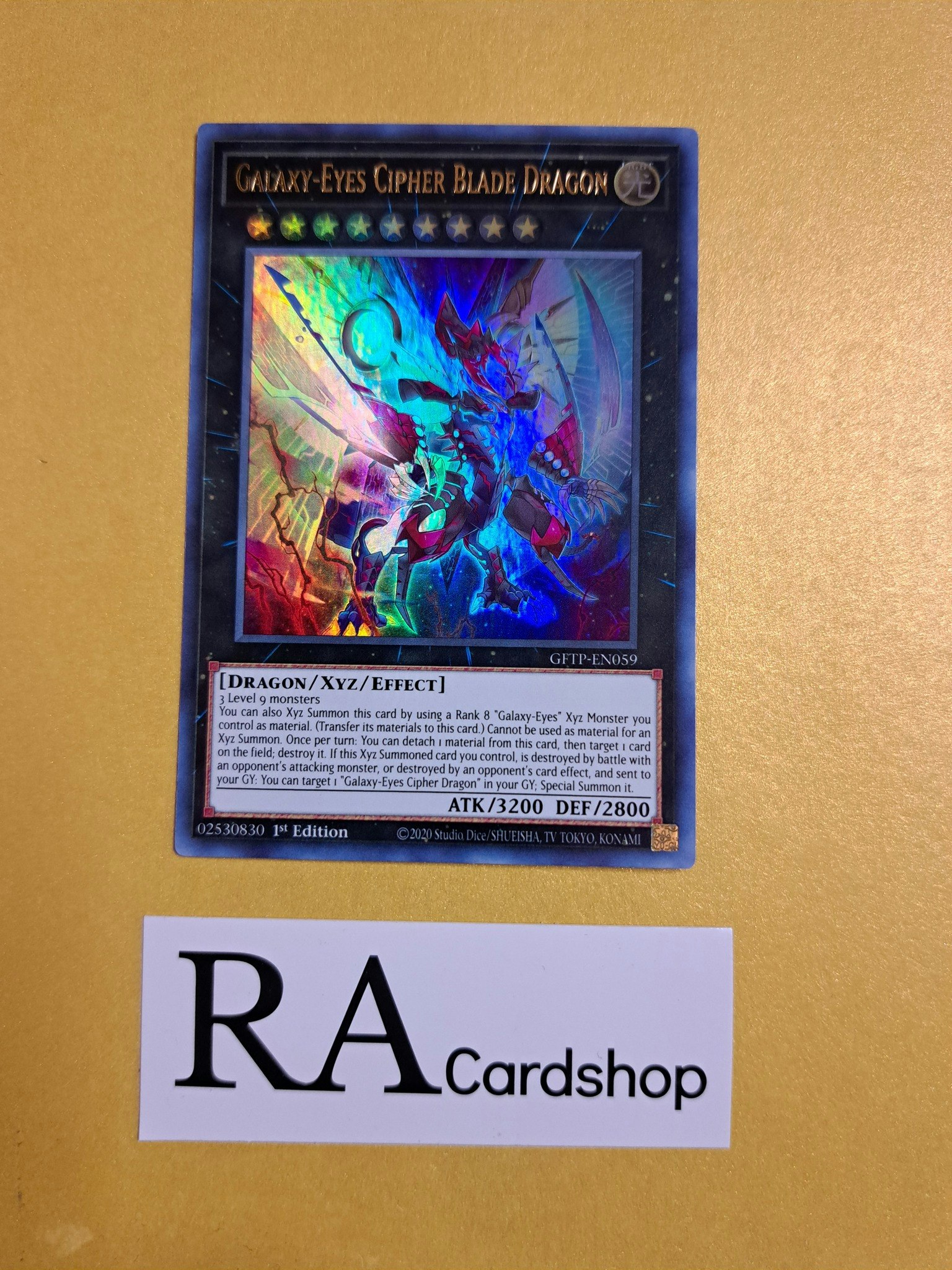 Galaxy-Eyes Cipher Blade Dragon 1st Edition EN059 Ghosts From the Past GFTP Yu-Gi-Oh