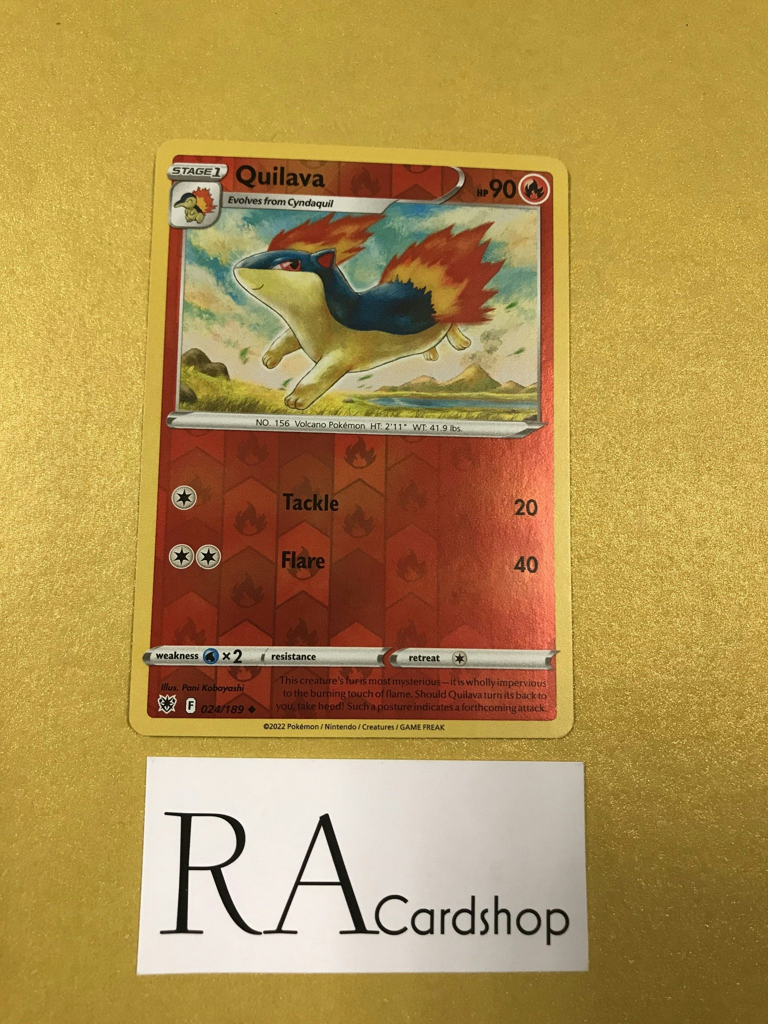 Quilava 024/189 Reverse Holo Uncommon Astral Radiance Pokémon