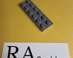 3795 Plate 2 x 6 Dark Grey Lego