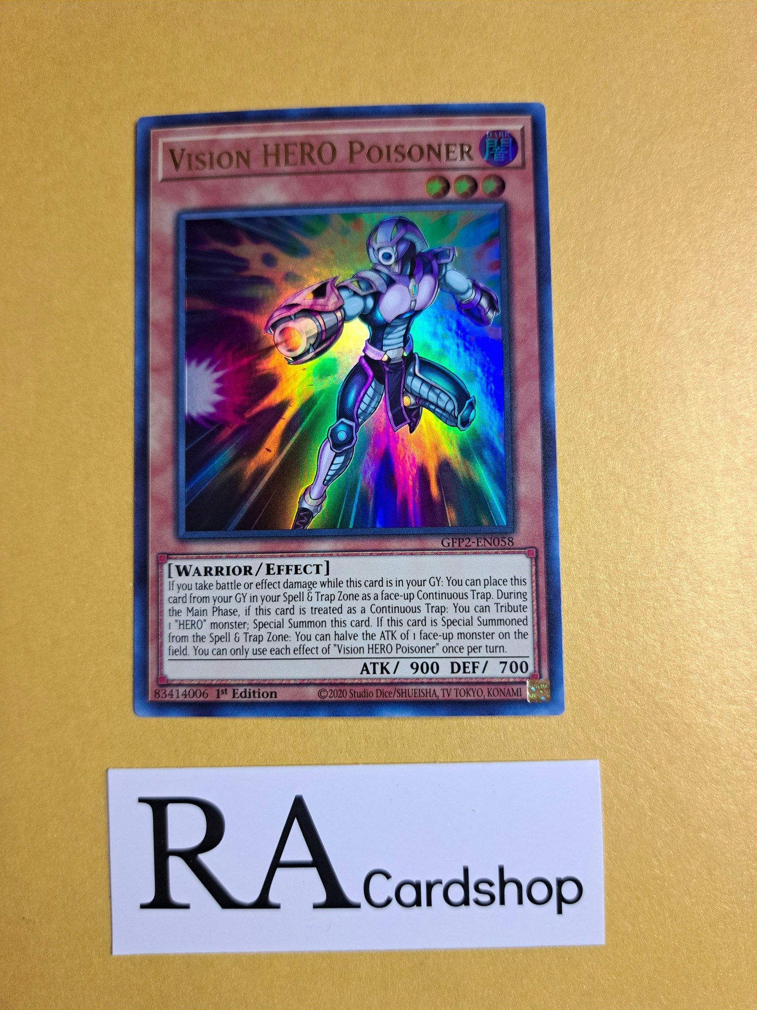 Vision Hero Poisoner 1st Edition EN058 Ghosts From the Past: The 2nd Haunting GFP2 Yu-Gi-Oh